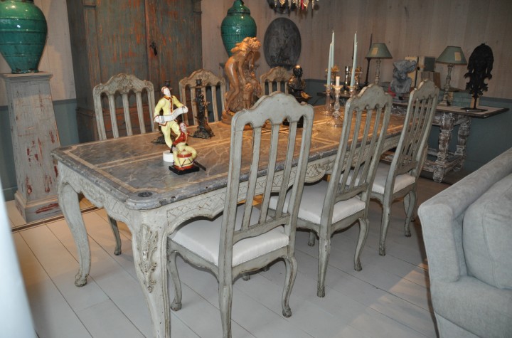 Luikse tafel 19e eeuw Louis XV