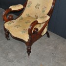 Engelse clubzetel mahonie - detail 1