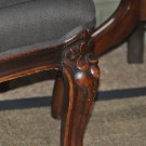 Louis XV fauteuil nieuwe stof 19e eeuws: detail 2