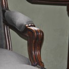 Louis XV fauteuil nieuwe stof 19e eeuws: detail 3