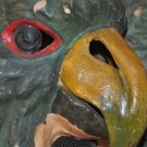 Maskers papier mache 19E detail 3