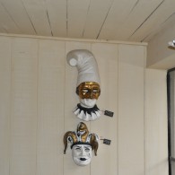 Paar venetiaanse maskers Paar venetiaanse maskers
