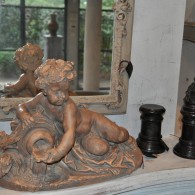 Putti in plaaster Putti in plaaster