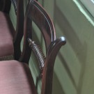 Set van 5 mahony stoelen Engels ca. 1870: detail 3