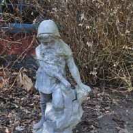 Tuinornament: Beeld in zink (19e eeuws)