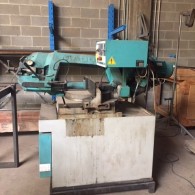 Maco lintzaagmachine incl. rollenbaan Maco lintzaagmachine incl. rollenbaan