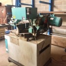 Maco lintzaagmachine incl. rollenbaan Maco lintzaagmachine incl. rollenbaan