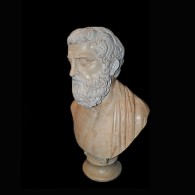 13. Aristoteles - old white patina